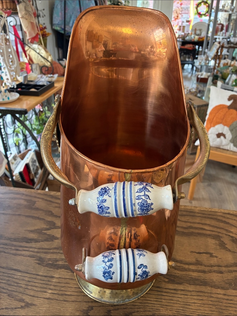 Copper Scuttle Bucket - Picture 2 of 5